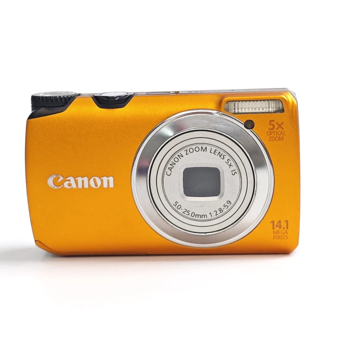 95新 Canon/佳能 a3200橙色可调浓郁冷白1410万像素20倍数码相机