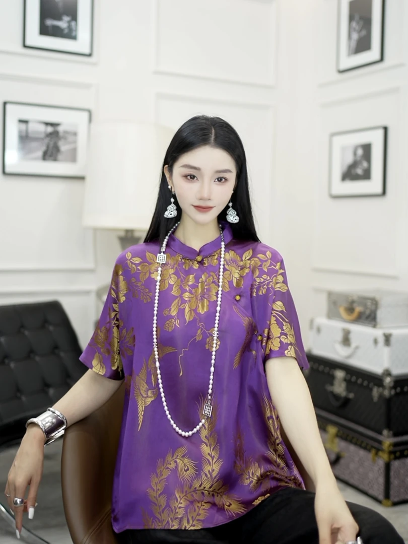 Betty Bairn【珍藏版. 老缎系列】25姆米桑蚕丝上衣25B-BW10839