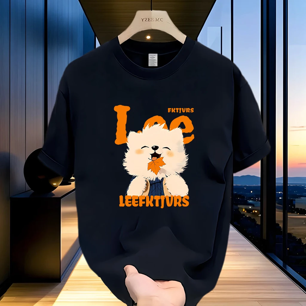 美式痞帅重磅纯棉短袖T恤青年男女款夏季ins潮牌男士圆领百搭上衣