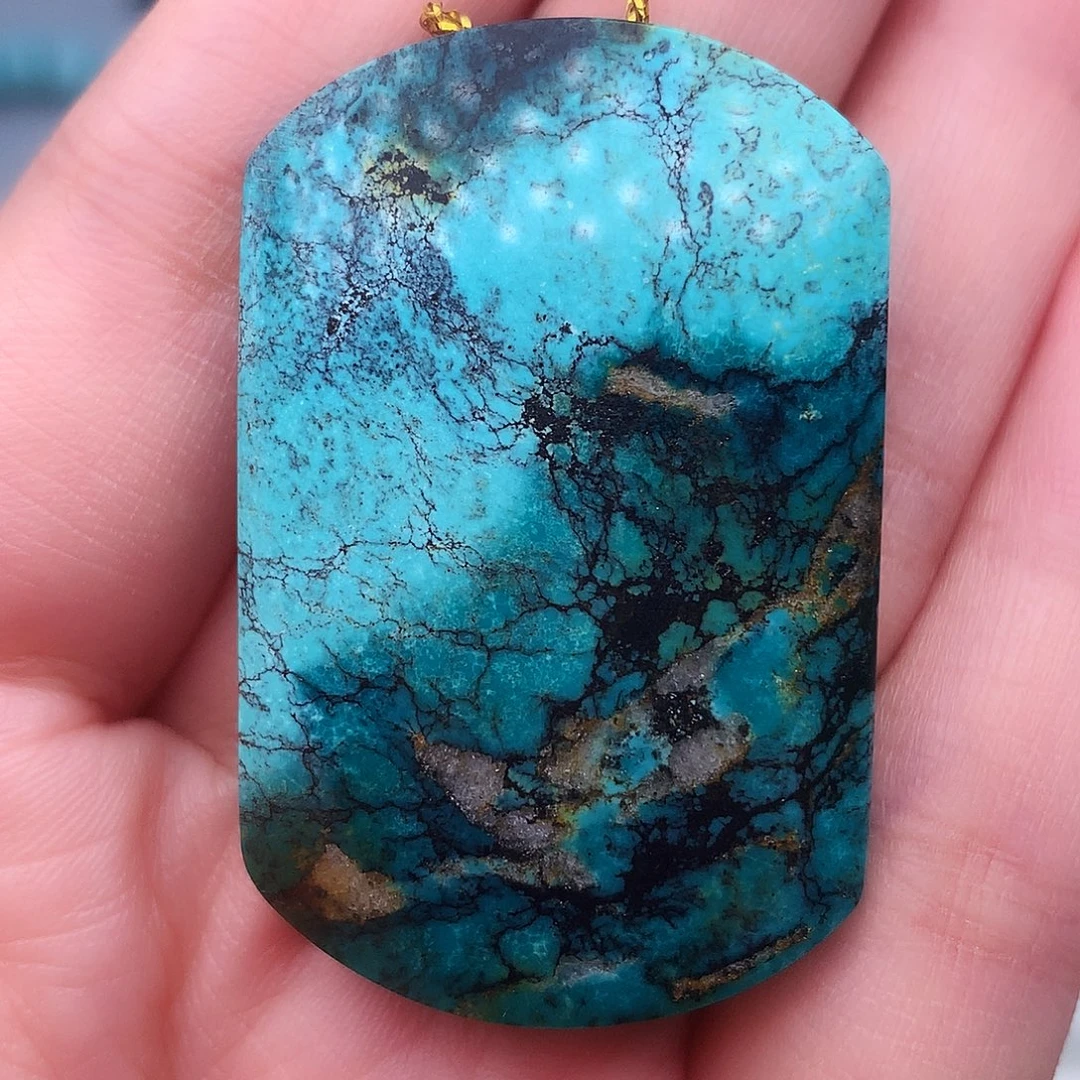 绿松石未镶嵌高瓷高色