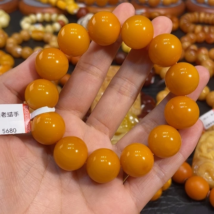 琥珀手链未镶嵌九*蜜蜡
