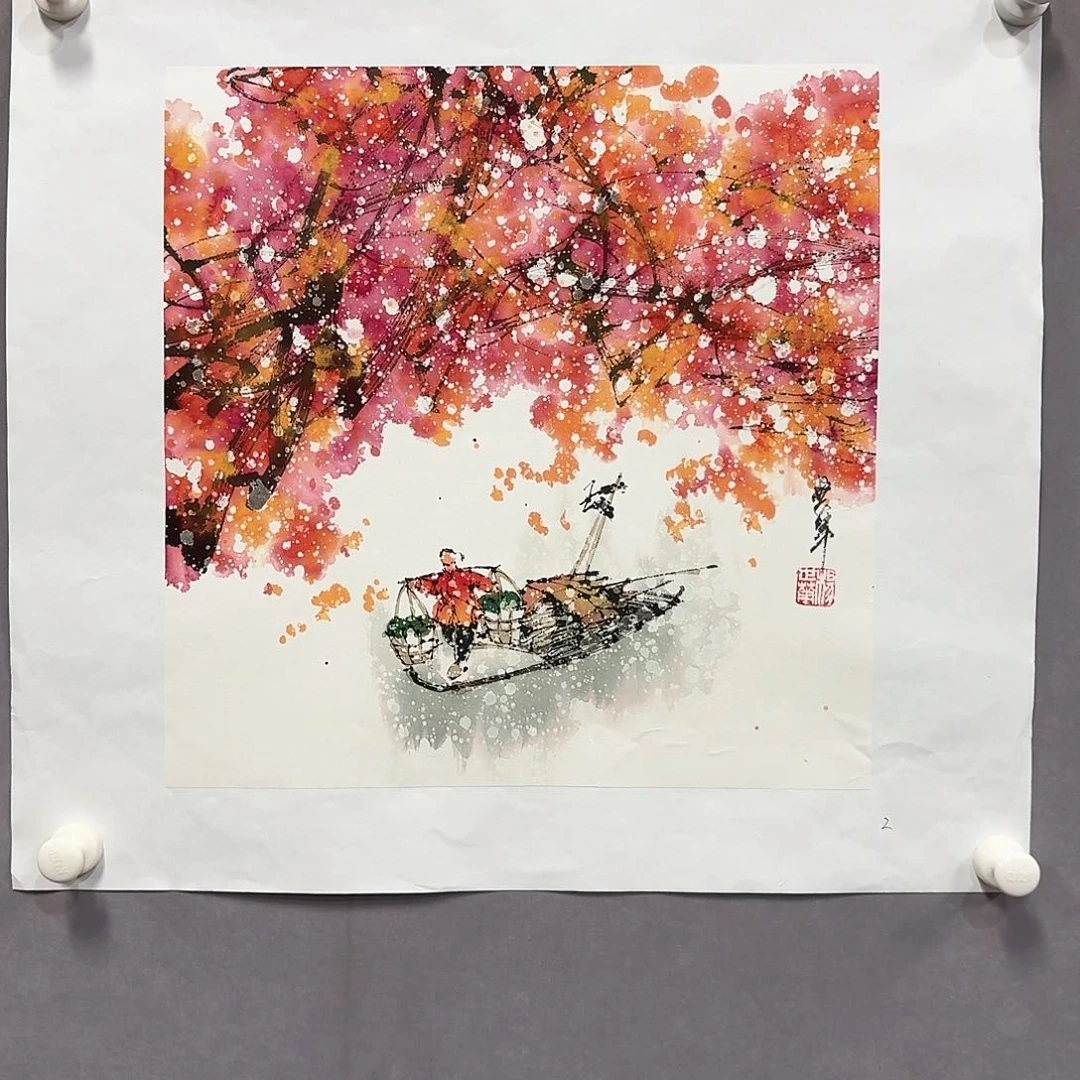 国画亲笔手绘放心去藏