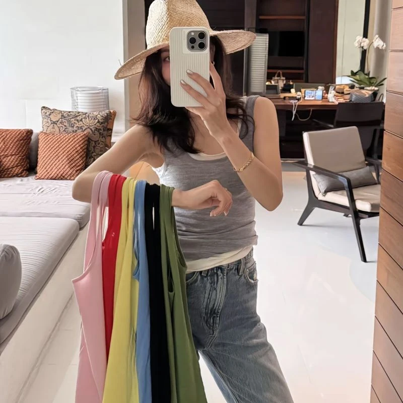 KEEP KAPU靠谱【前后穿彩虹背心】60支扬子纱打底背心KP250259