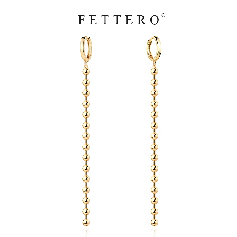 fettero 铜合金耳饰 【金色葫芦串耳环】气质时尚百搭简约经典