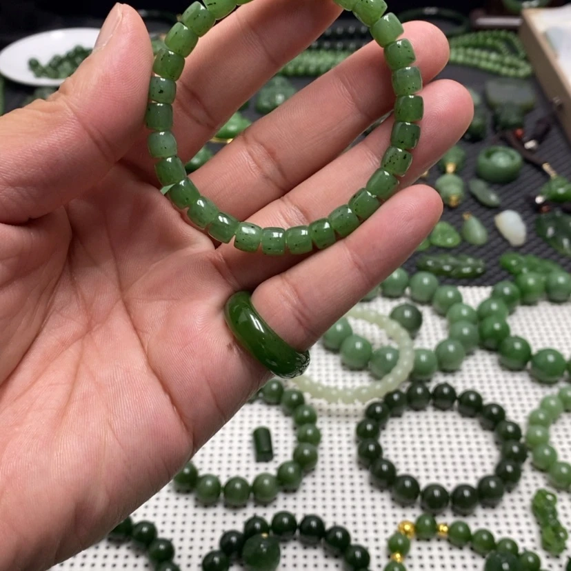 【闪购商品】和田玉（碧玉）手链未镶嵌