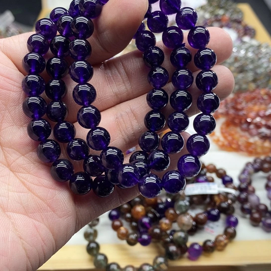 水晶手串未镶嵌多样性发货发一条