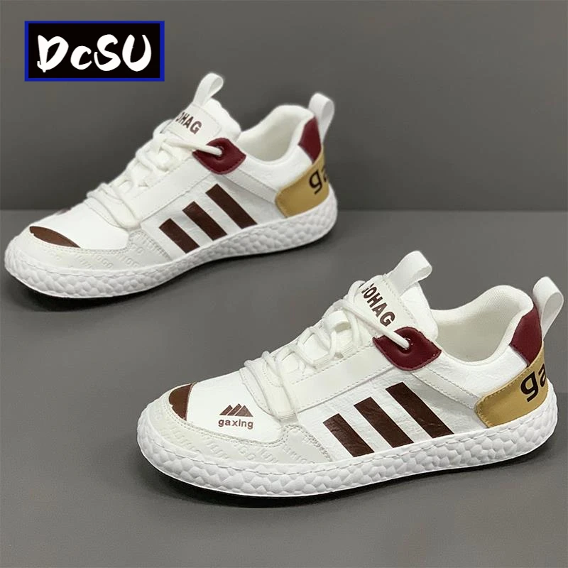 【香港DcSU&Shoes官方正品】新款轻便软底休闲鞋三条杠平底开车鞋