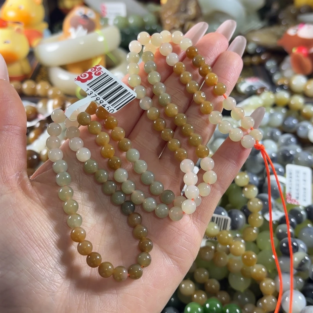 和田玉未镶嵌手串61