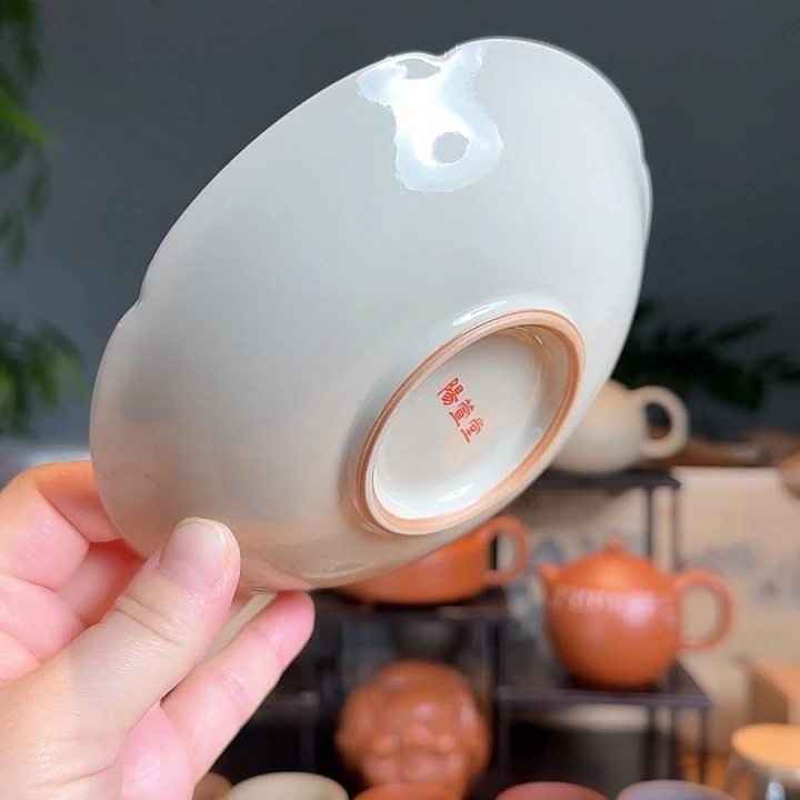 草木灰壶承花瓣型