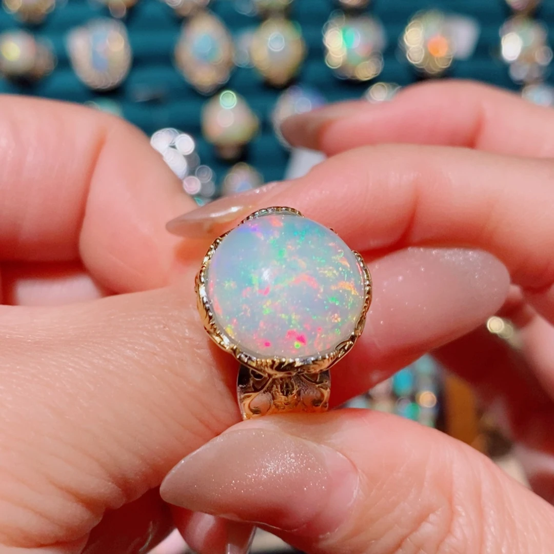 欧泊欧泊戒指银S925镶嵌