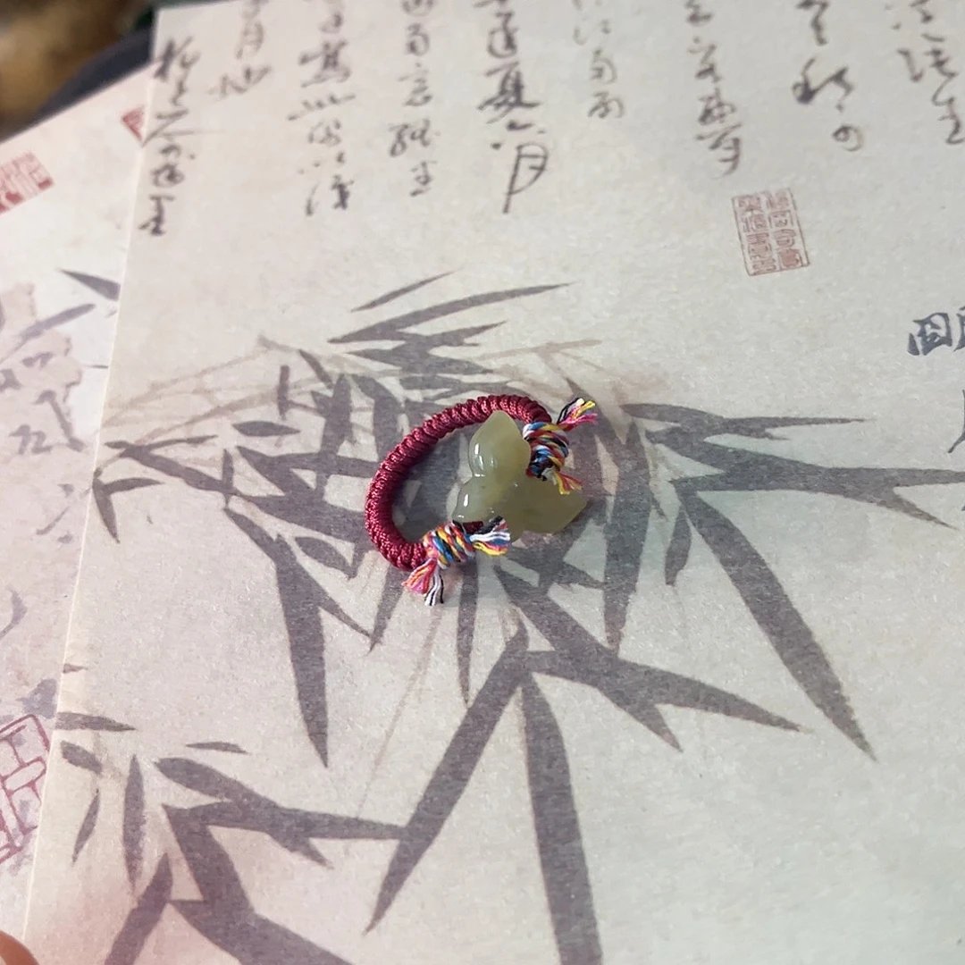 蝴蝶金刚经戒指纯手工