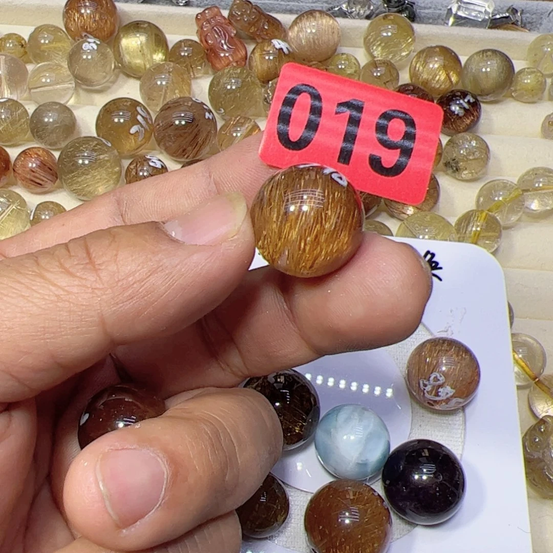 烟晶手链未镶嵌理*天然水晶