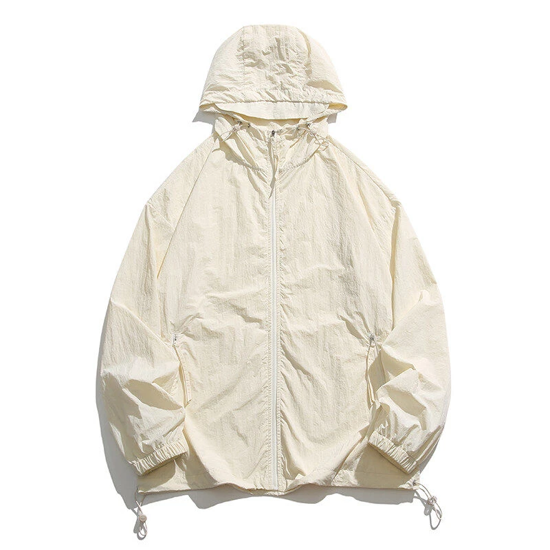 纯色冰丝男士夏季新款户外情侣防晒服外套-6605日系平铺-特