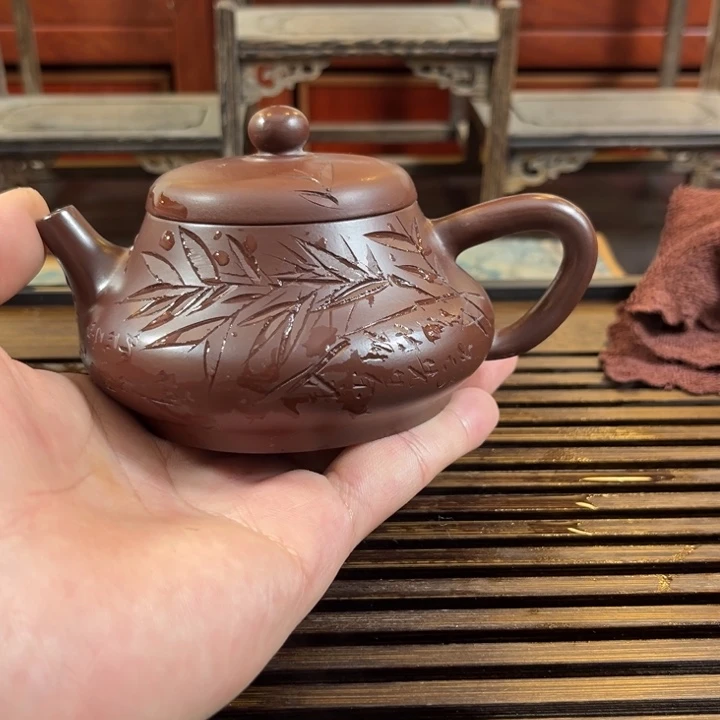 紫砂茶壶康****行原矿紫砂半手工制作