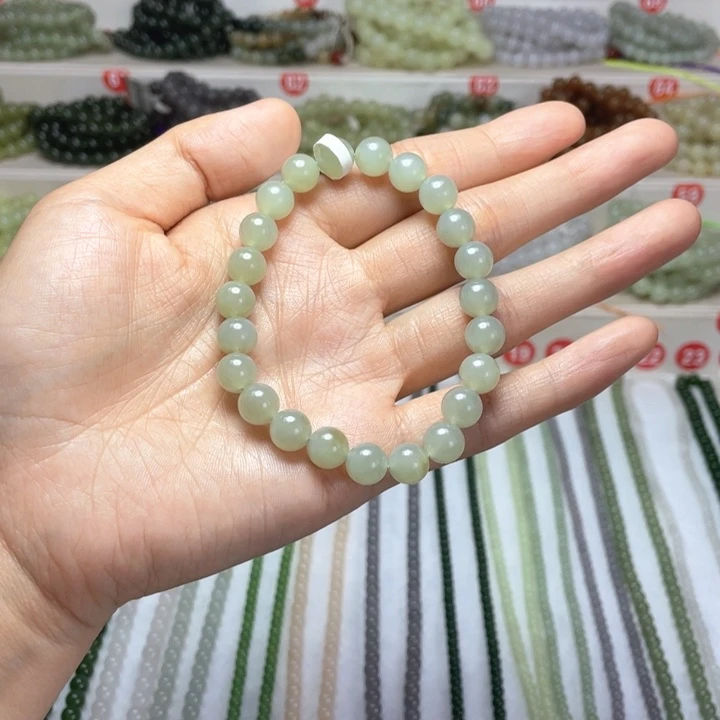手链未镶嵌和田玉8mm