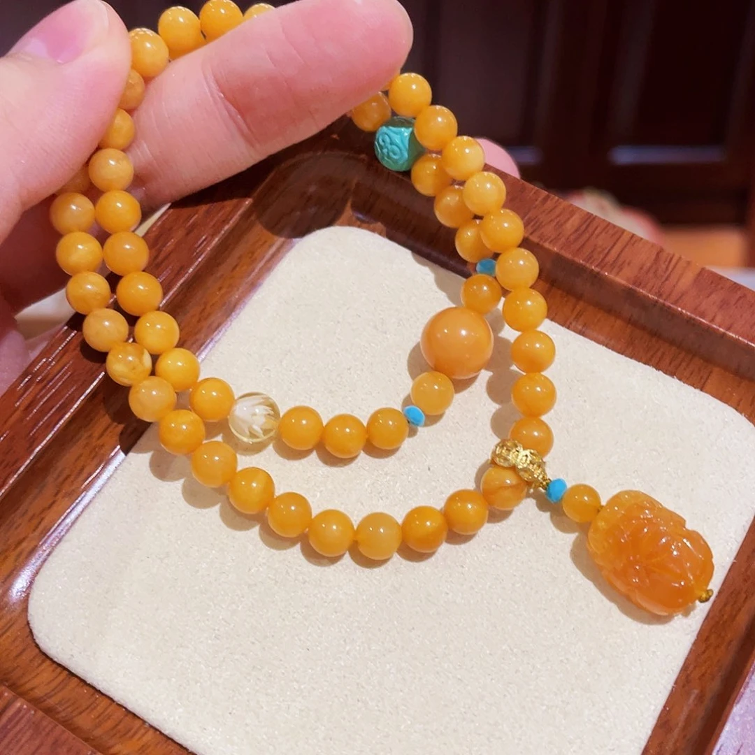 蜜蜡手链未镶嵌手串