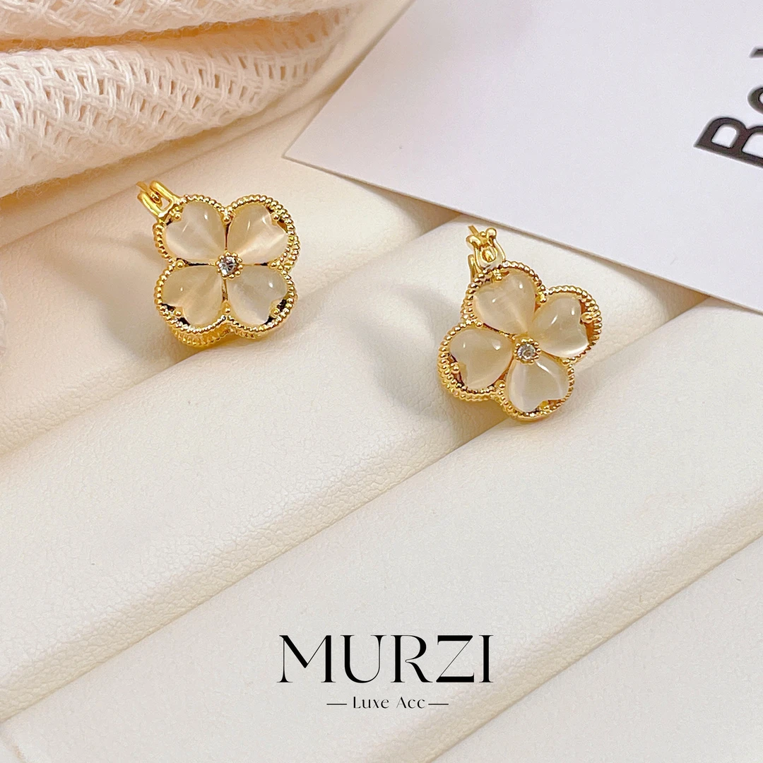 铜合金耳饰 法式简约轻奢时尚百搭新品气质经典优雅精致-6039白