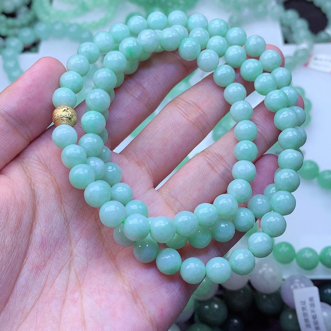 翡翠未镶嵌毛衣链