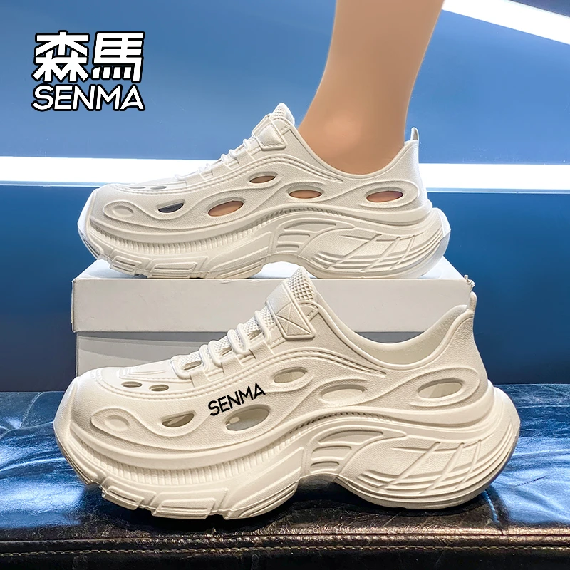 森马钓鱼洞洞鞋男款夏季新款户外穿软底全包拖鞋防滑防臭沙滩凉鞋