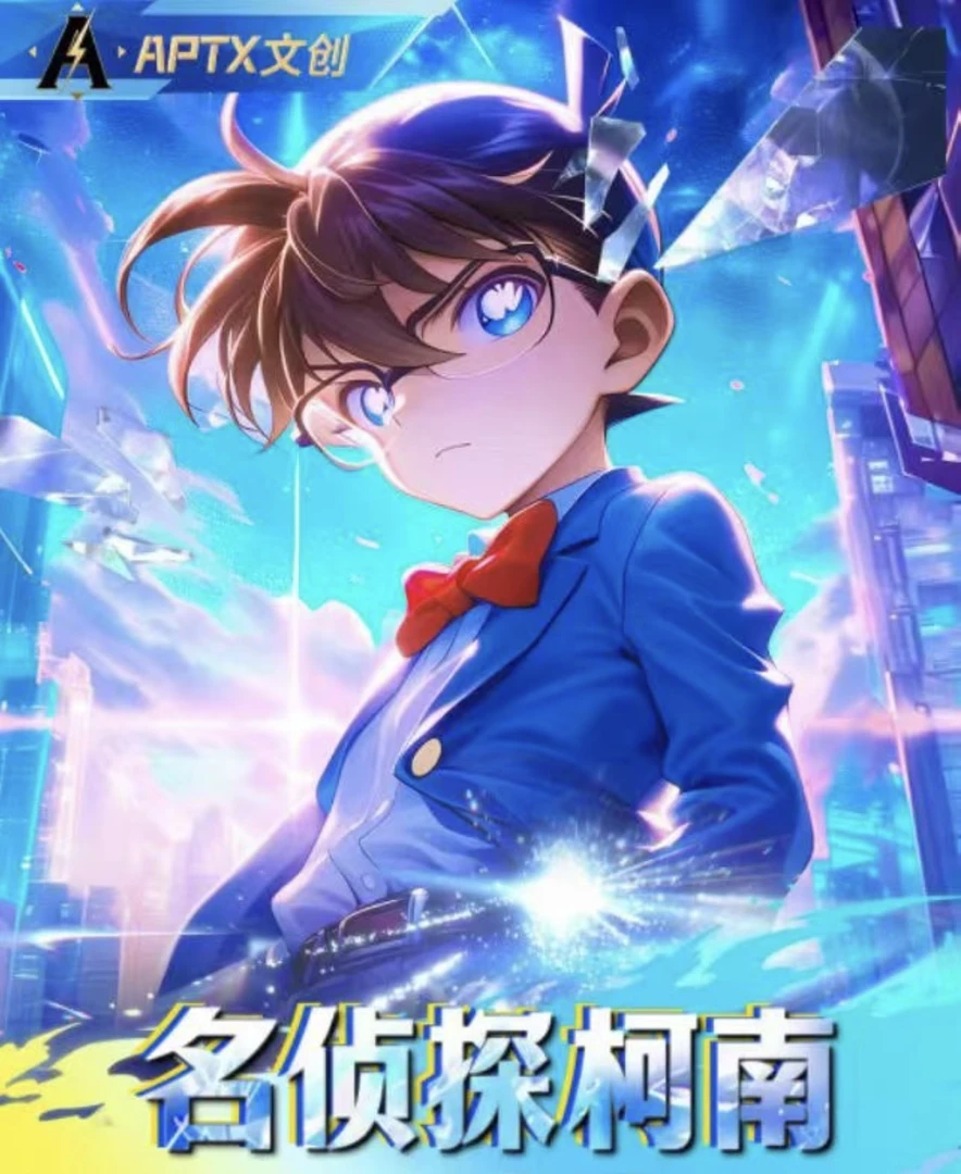 叶子【超欧玩法】APTX文创《名侦探柯南 》金属珐琅卡