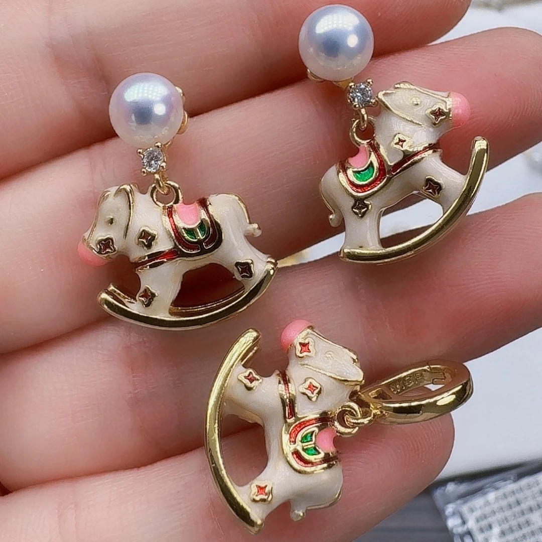 未镶嵌淡水珍珠耳饰