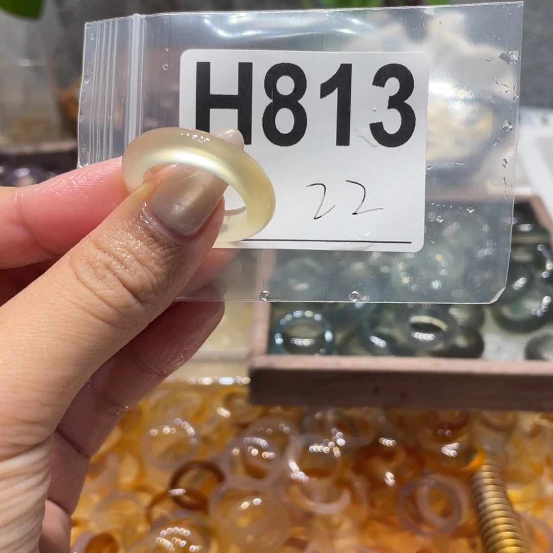 玛瑙/玉髓未镶嵌戒指813