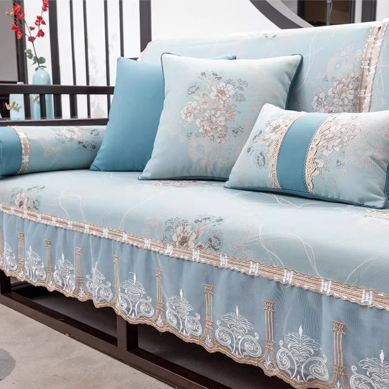 实木沙发套罩沙发靠背新中式沙发垫中式防滑盖布全包坐垫定做