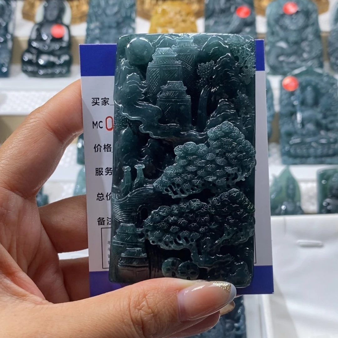 南***你翡翠未镶嵌颈饰翡翠