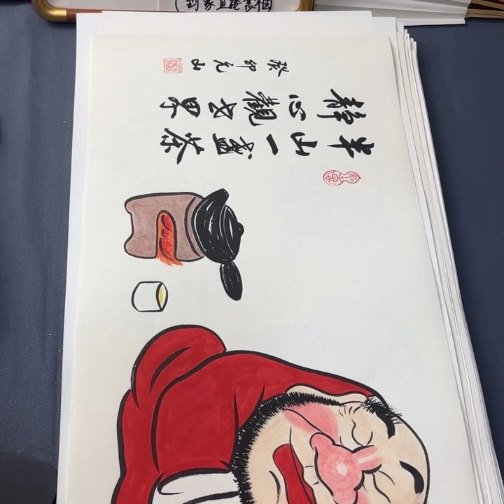 国画禅意画纯手绘作品
