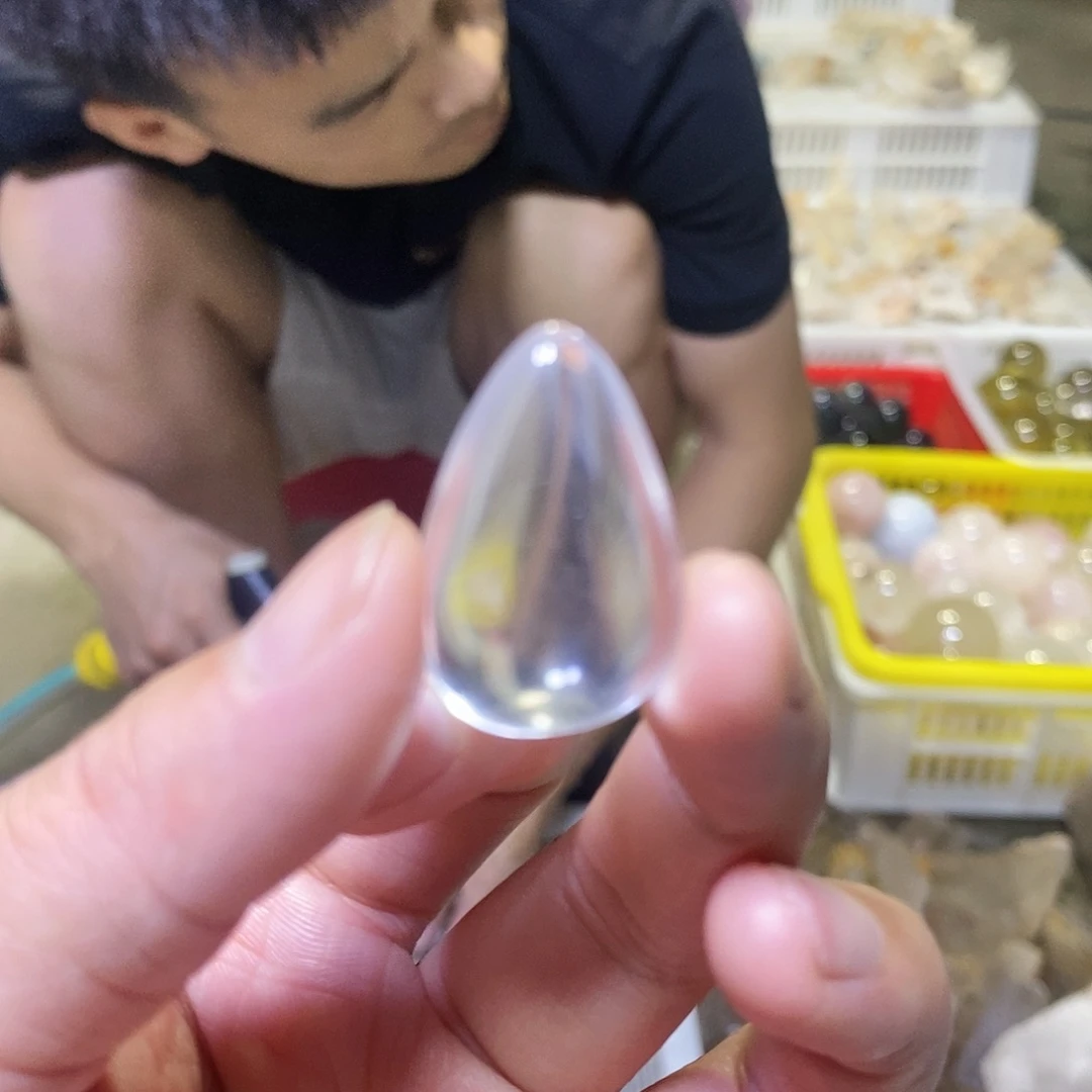 水晶珠宝半成品未镶嵌玫**生