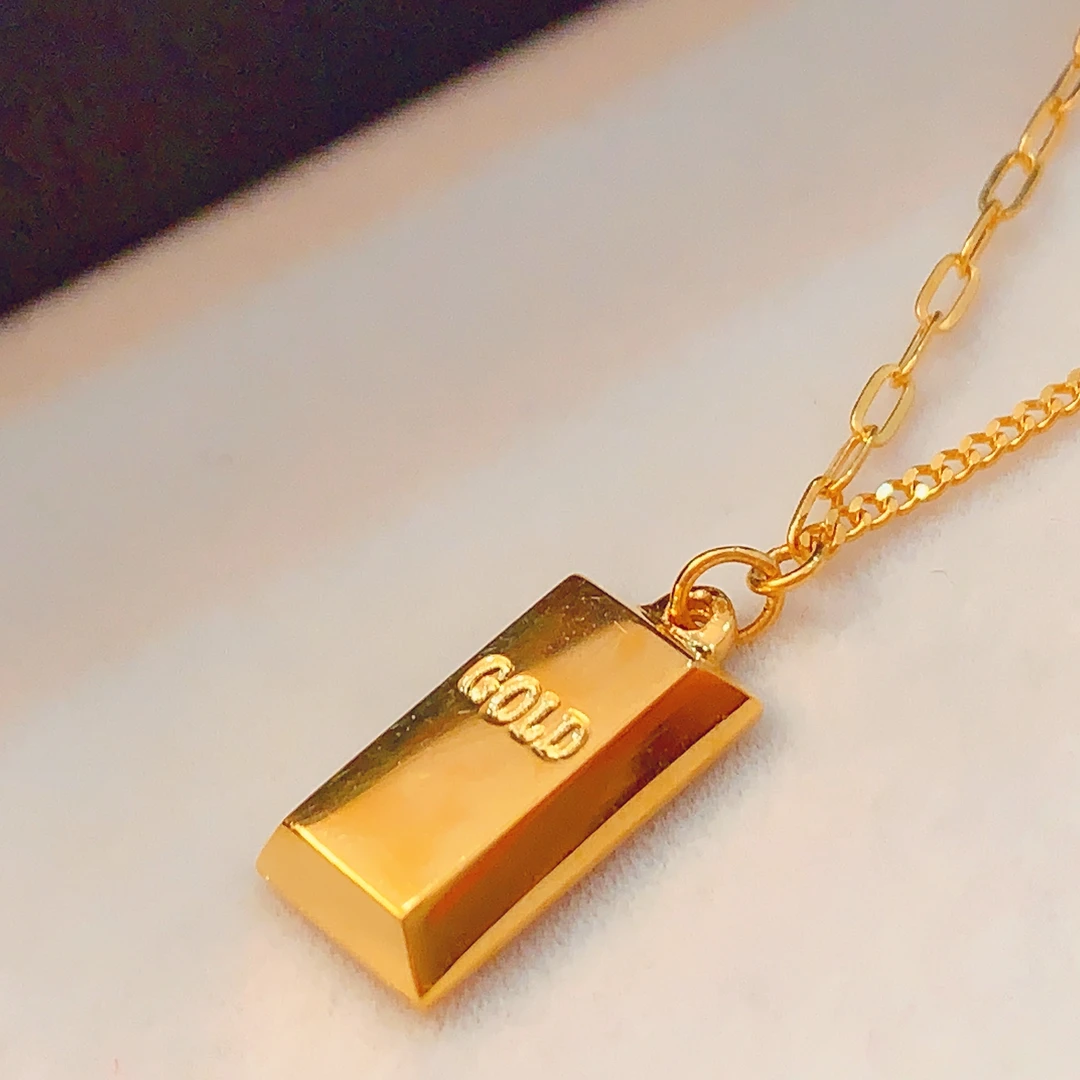 【水贝黄金】足 金999暴富小金条套链C200