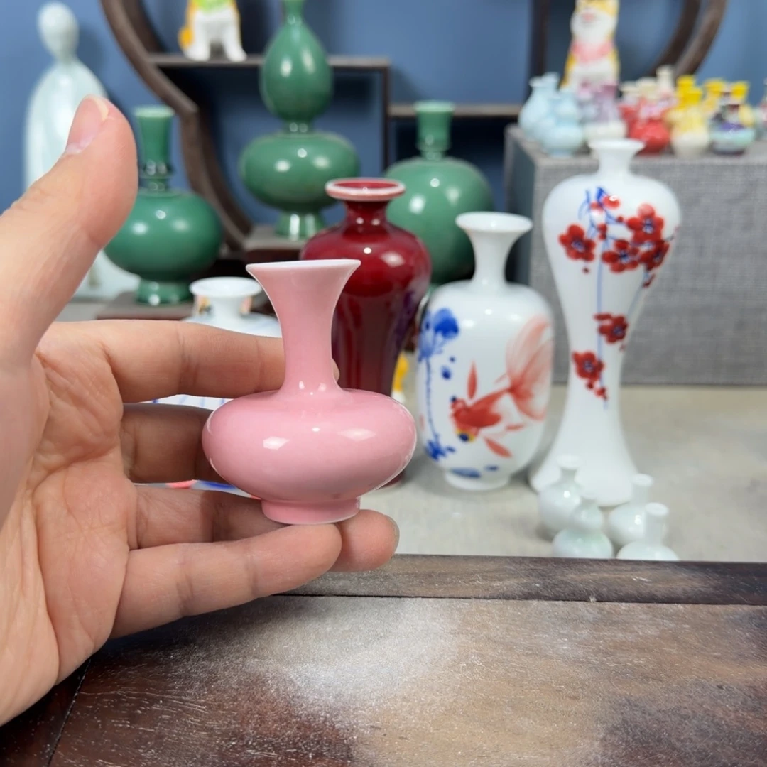 陶瓷手工小花器摆件