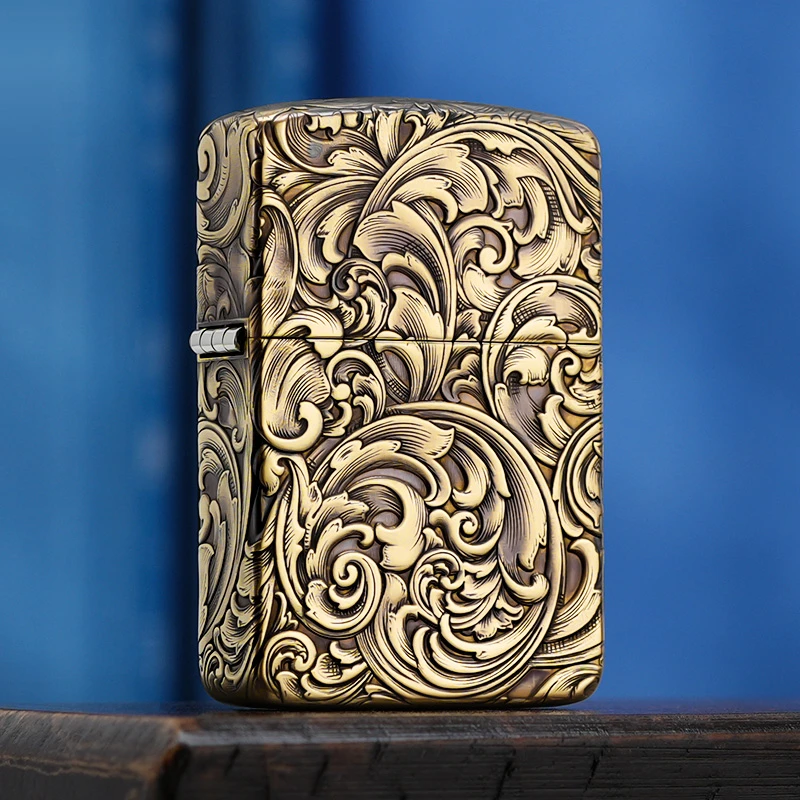 ZORRO佐罗Z910S五面浮雕大唐草煤油防风打火机男女生日礼物礼品