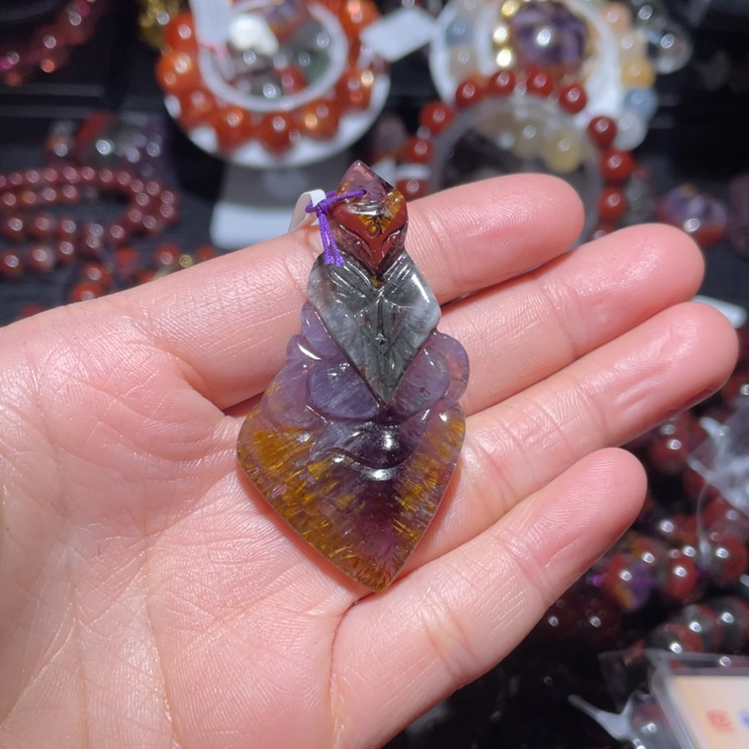 颈饰未镶嵌水晶极光23吊坠