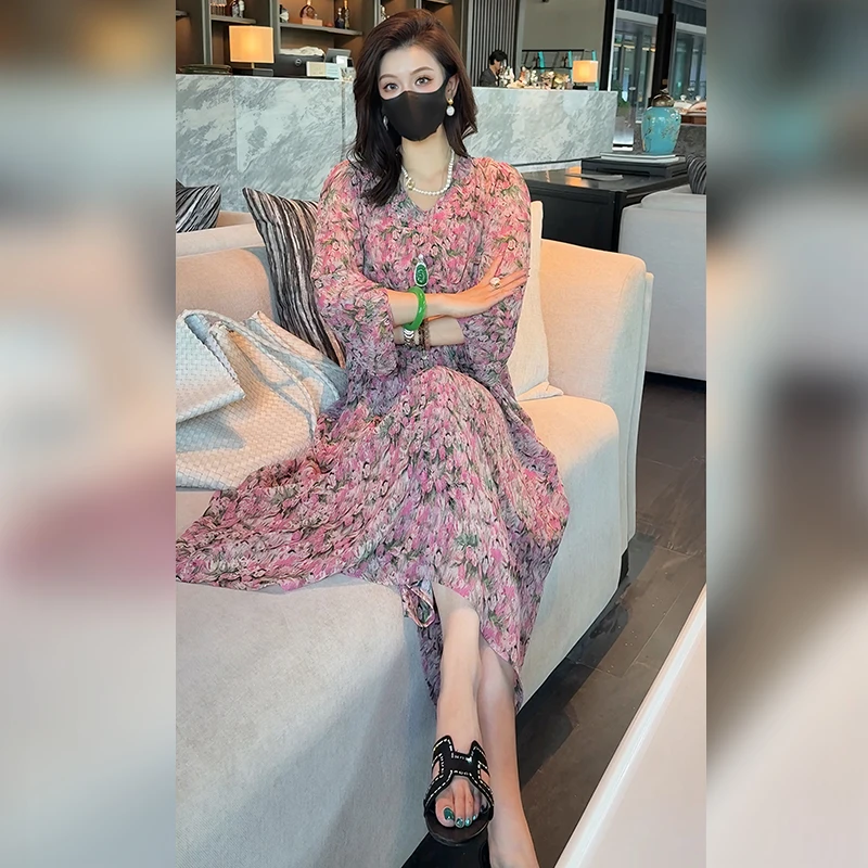 【Linda姐高端线】夏季新款时尚气质优雅法式连衣裙子AS5LYH0968