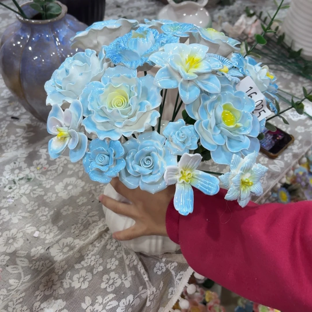 1625 陶瓷花拍满20元发货，随意退款的拉黑