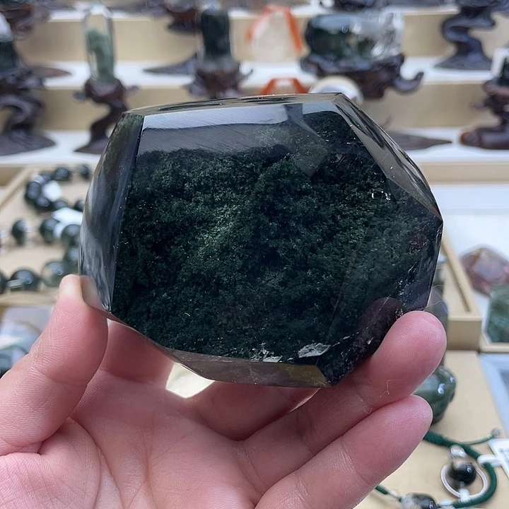 未镶嵌吊坠(不含链)水晶I*E绿幽灵定制款