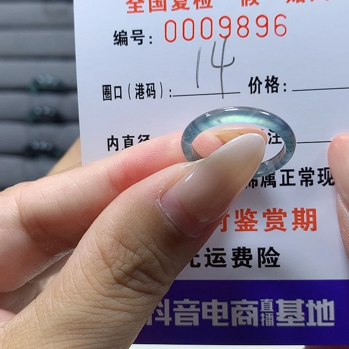 未镶嵌戒圈翡翠     9896