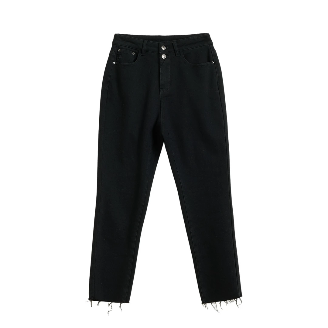 【折客优品】加绒高腰牛仔裤冬季厚款女裤休闲裤子修身851-7DJ86306