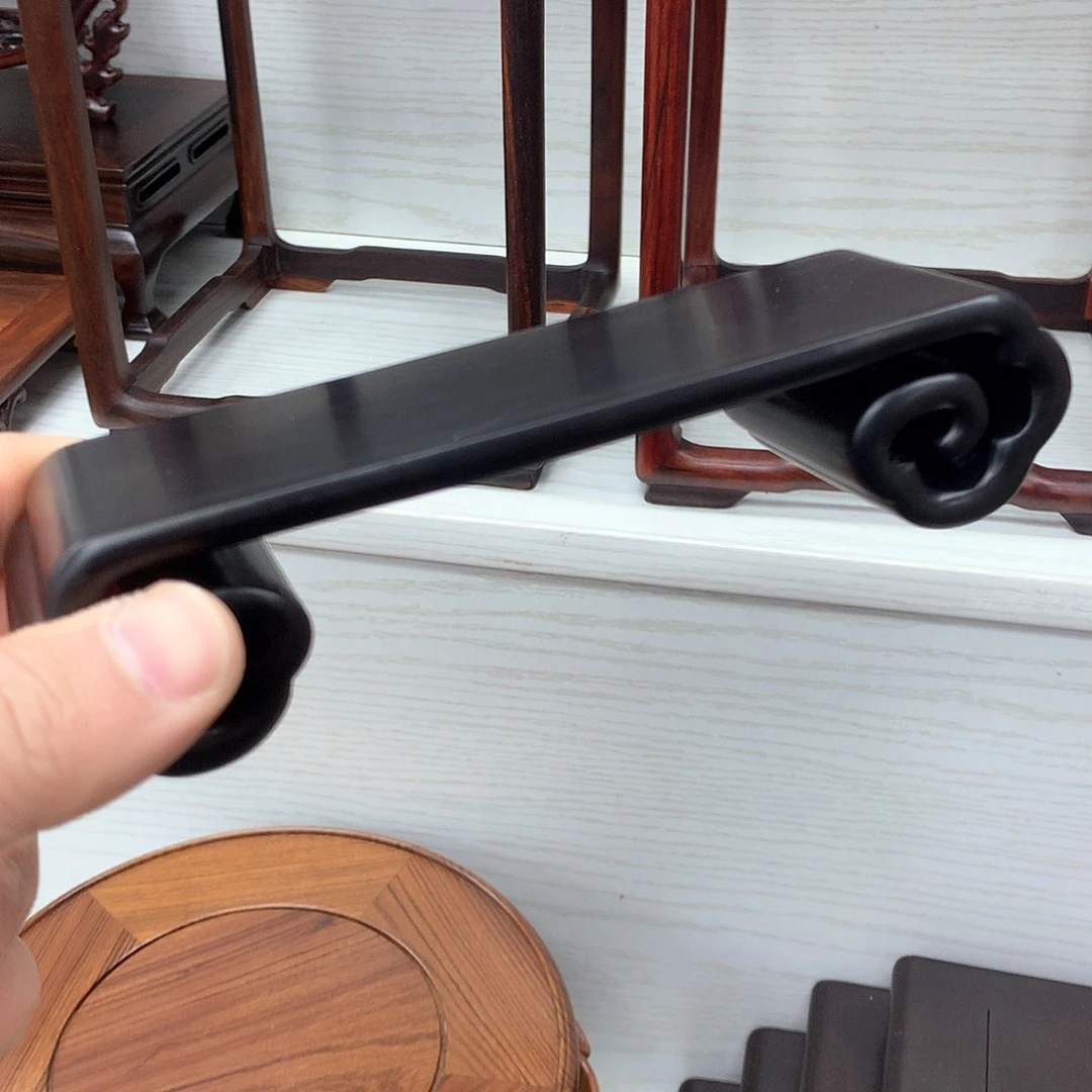 藤类紫光檀整木书卷微瑕