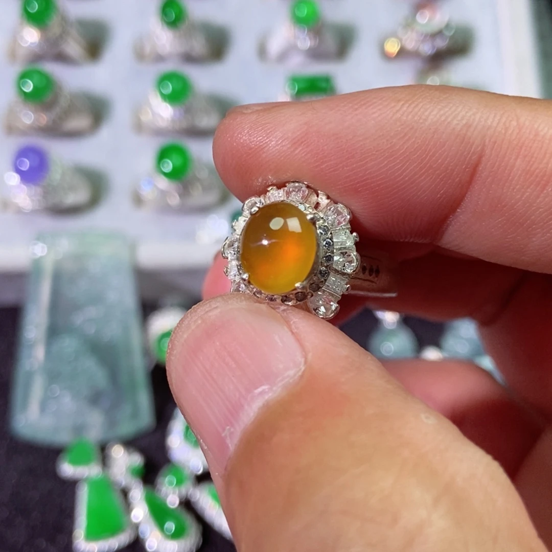 翡翠戒指未镶嵌戒指