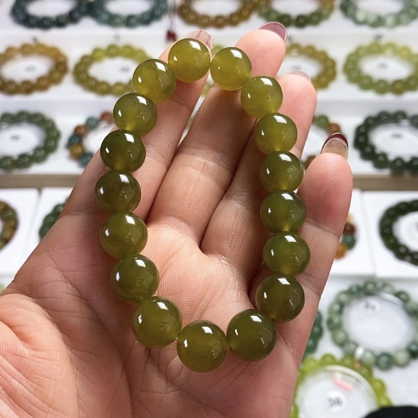 【闪购商品】未镶嵌岫玉手链卡12