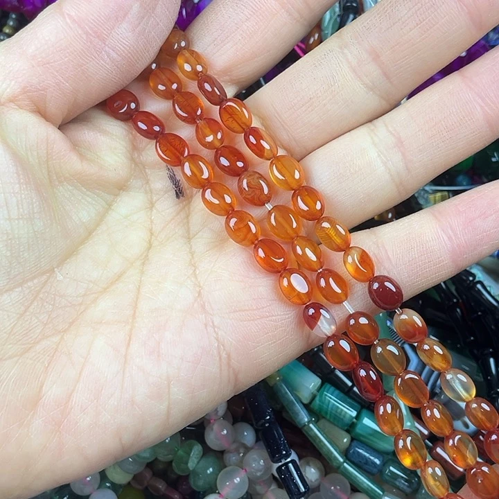 查罗石散珠合金卡4*6椭圆一条