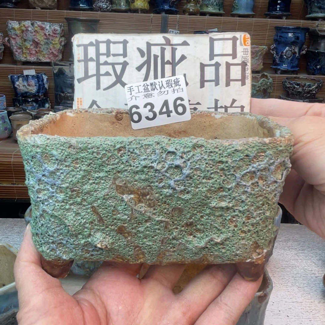 手工花盆默认瑕疵完美者勿拍