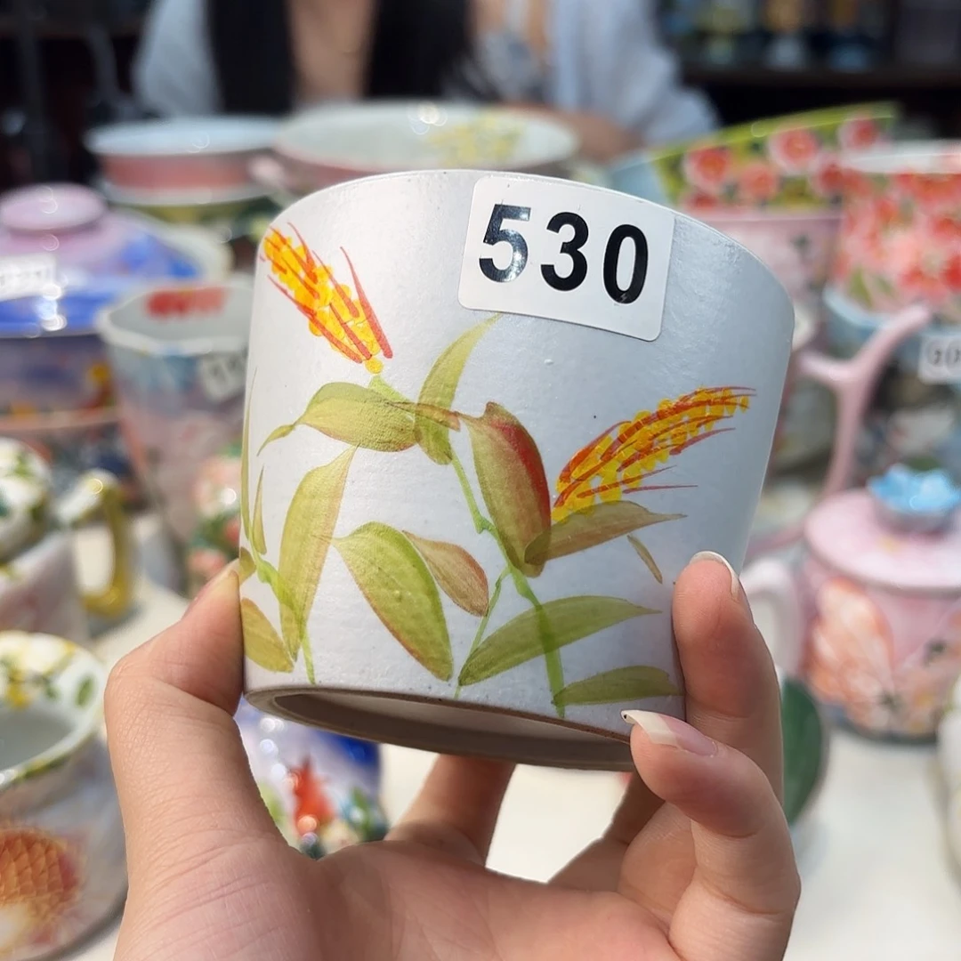 瓷片景德镇手绘高温釉下彩陶瓷茶具