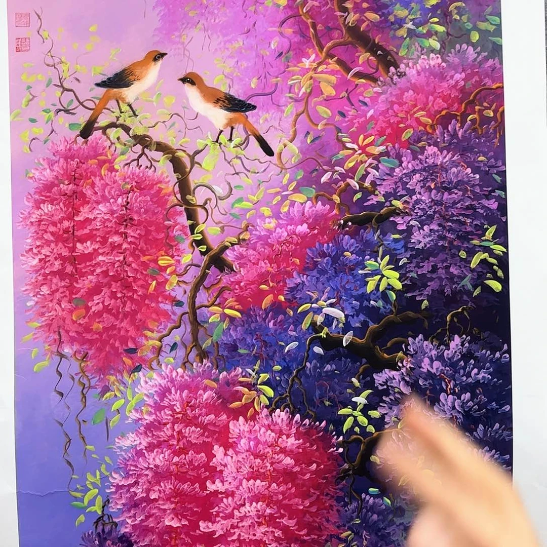 一个钢镚换字画年画