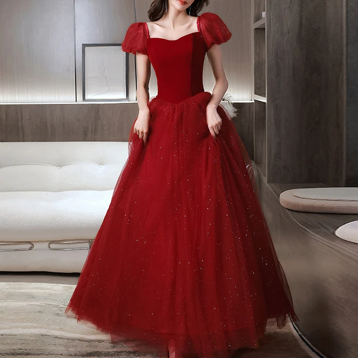敬酒服新娘2025新款秋季在逃公主红色订婚结婚敬酒服礼服长款裙子