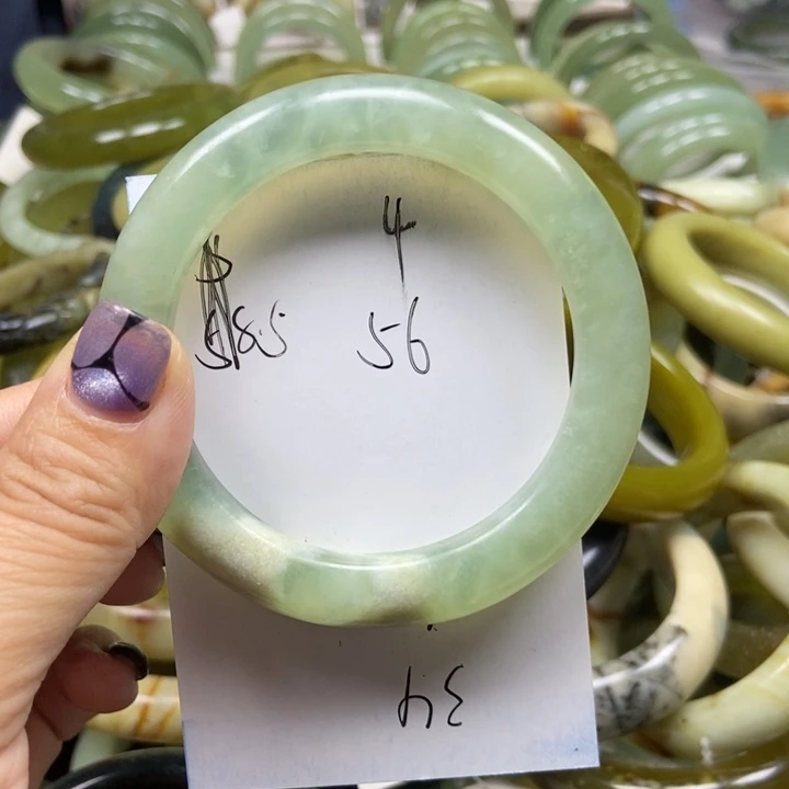未镶嵌蛇纹石玉手镯