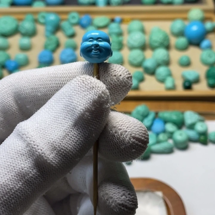 非金属卡12蓝色弥勒单珠