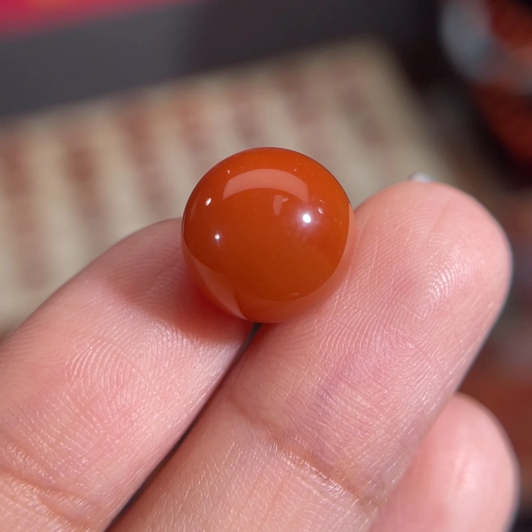 南红玛瑙未镶嵌圆珠 11.5mm